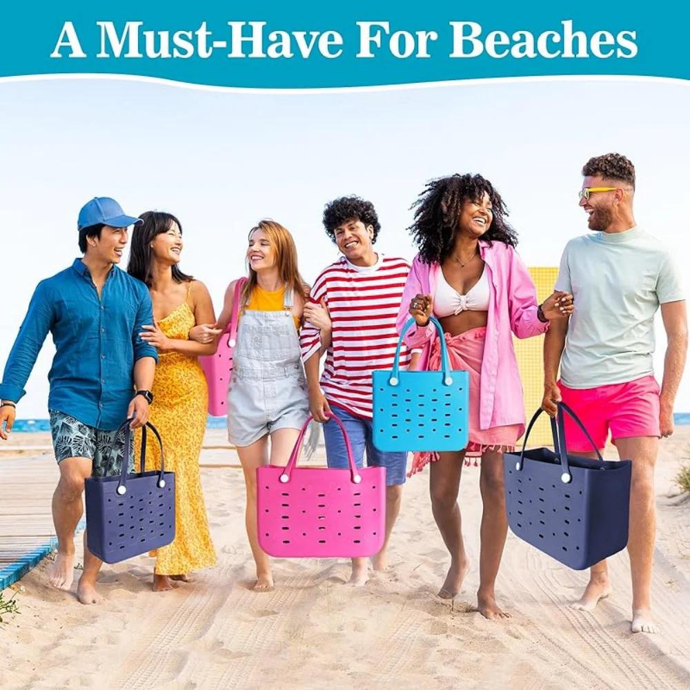 XL Extra Large Sac de plage EVA caoutchouc étanche plage voyage pique-nique panier de rangement femm