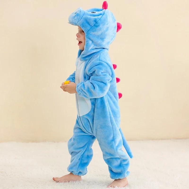 Combinaison de carnaval d'hiver MICHLEY pour bébé, à capuche, en flanelle, costume de cosplay pour t