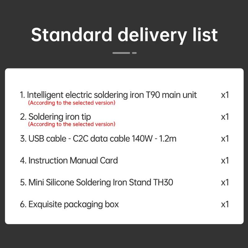 ALIENTEK T90 fer à souder intelligent PD 140W température réglable DC 28V 80-450 ℃ Kit de station