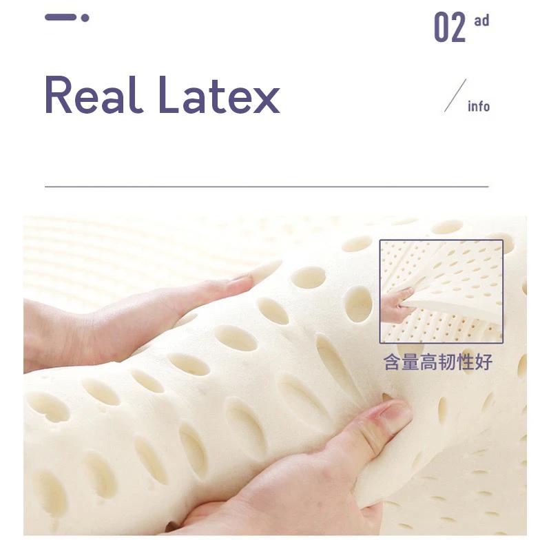 Matelas en latex 100% naturel avec housse, matelas en caoutchouc pur, importé, lit de 1.8m, tapis de