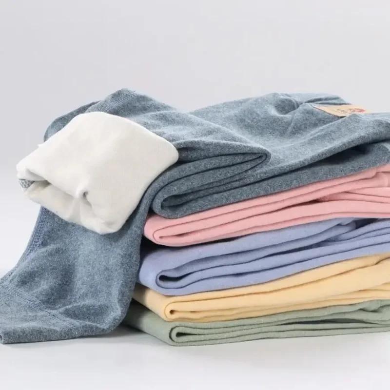 Pantalons chauds en polaire pour enfants, grande taille, pour garçons et filles, Leggings d'hiver en