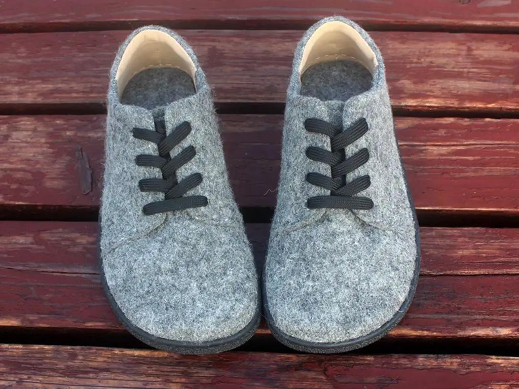 Tonglepao-Chaussures de sport en feutre de laine pour femmes, plates, douces, à semelle fine, larges