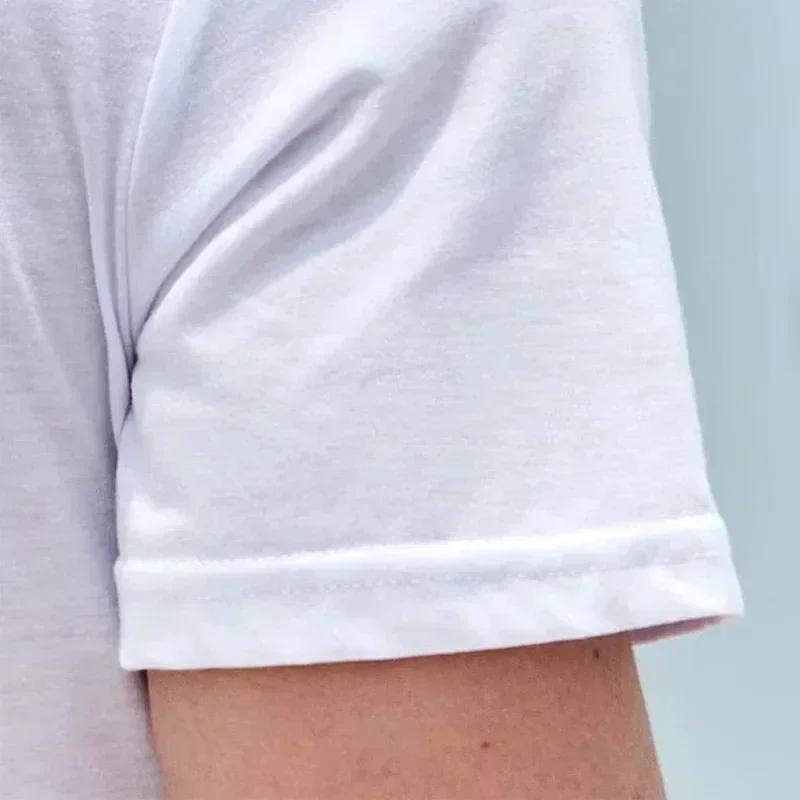 T-shirt d'été en pur coton pour hommes, décontracté, ample, imprimé requin, sport, col rond, manches