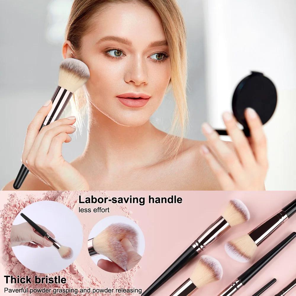 Ensemble de pinceaux de maquillage, 3 à 20 pièces, fond de teint, ombre à paupières, Blush, surligne