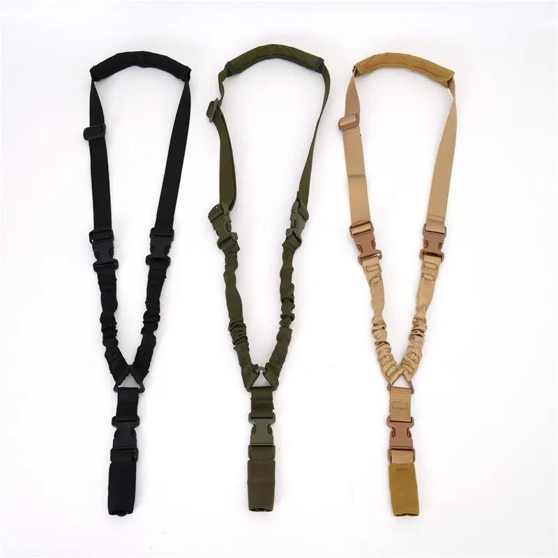 Harnais tactique d'extérieur à Point unique, 1 pièce, corde pour pistolet tactique CS, corde de sécu