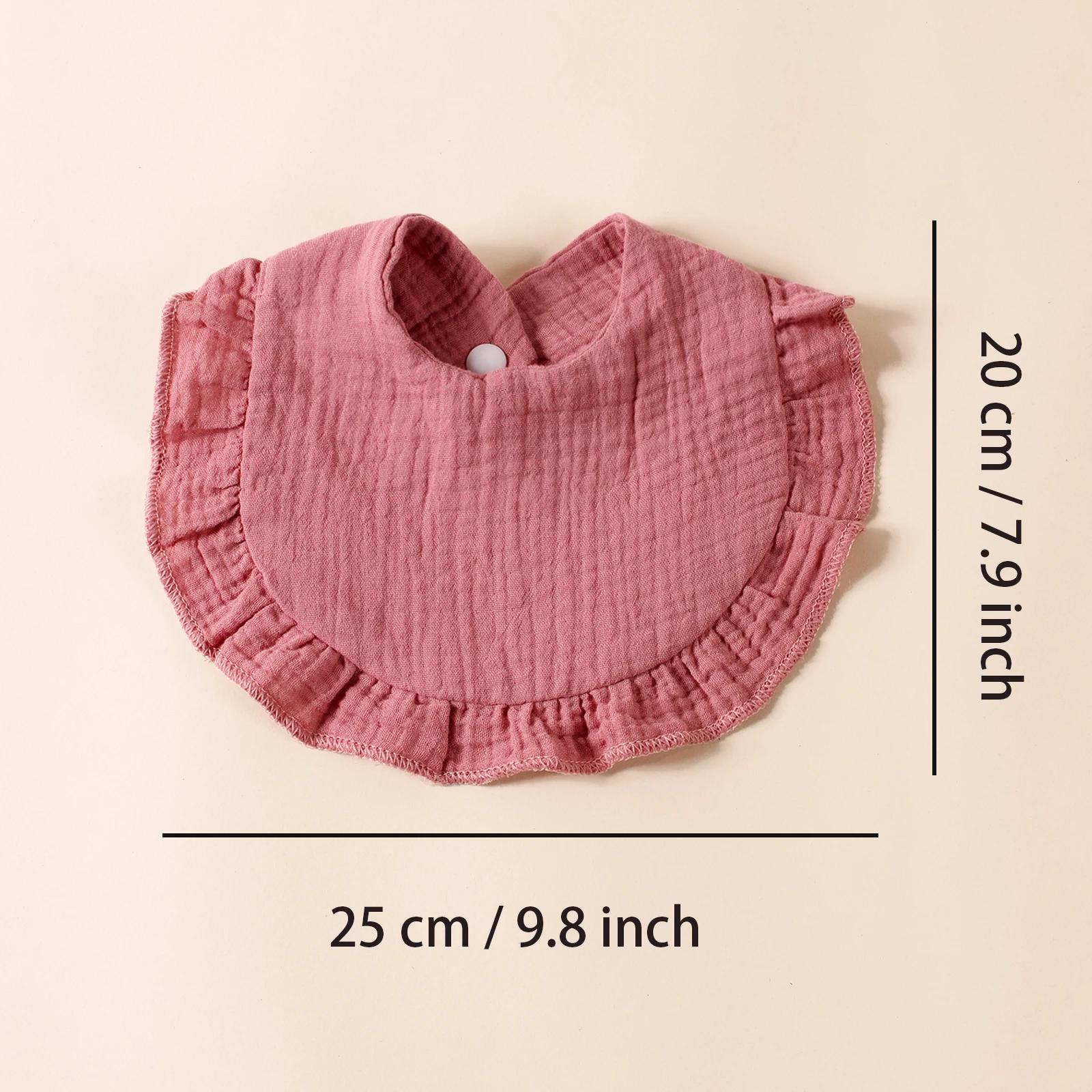 Bavoirs volants coton nouveau-né lot 8 pièces - Serviette salive bébé - Offre spéciale