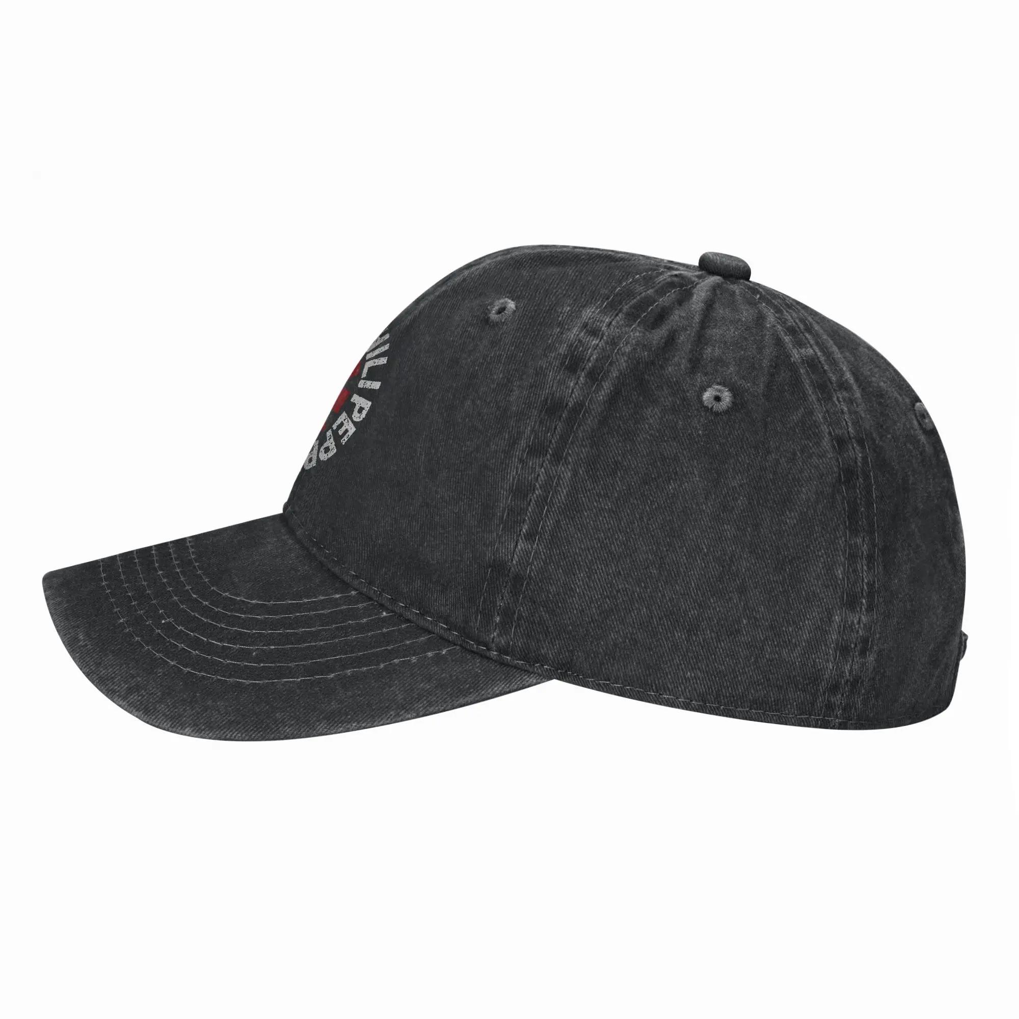 Casquette de baseball imprimée Red Hot Chili, casquette snapback en denim de coton délavé vintage, c
