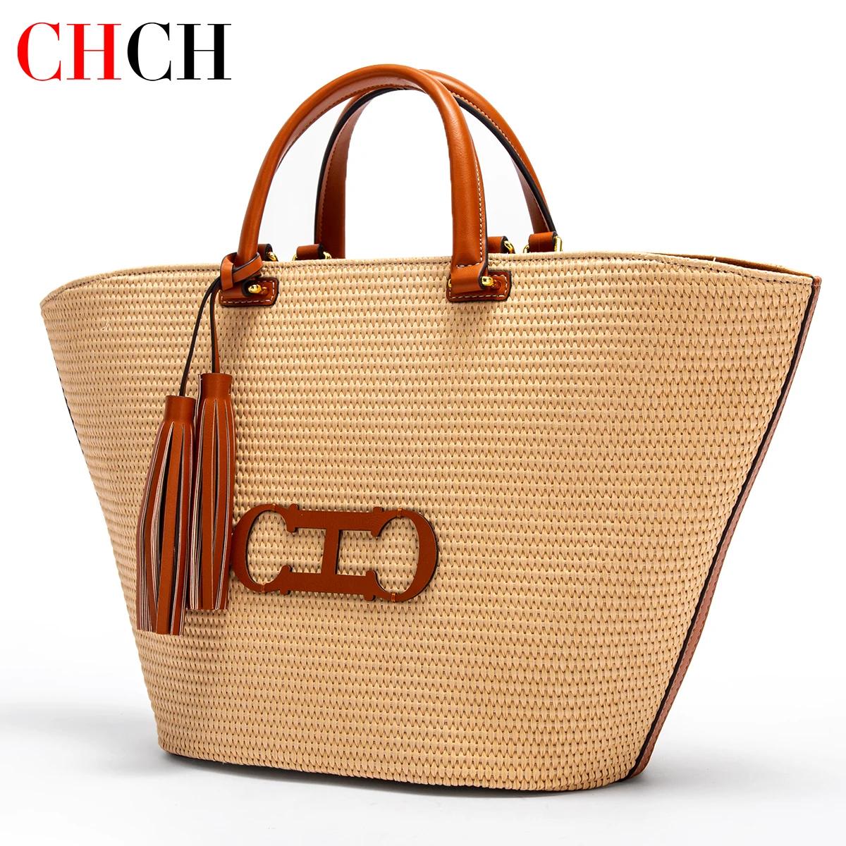 CHCH – sac fourre-tout pour femmes, sac de plage pour vacances, sac de plage, sac de Shopping à main