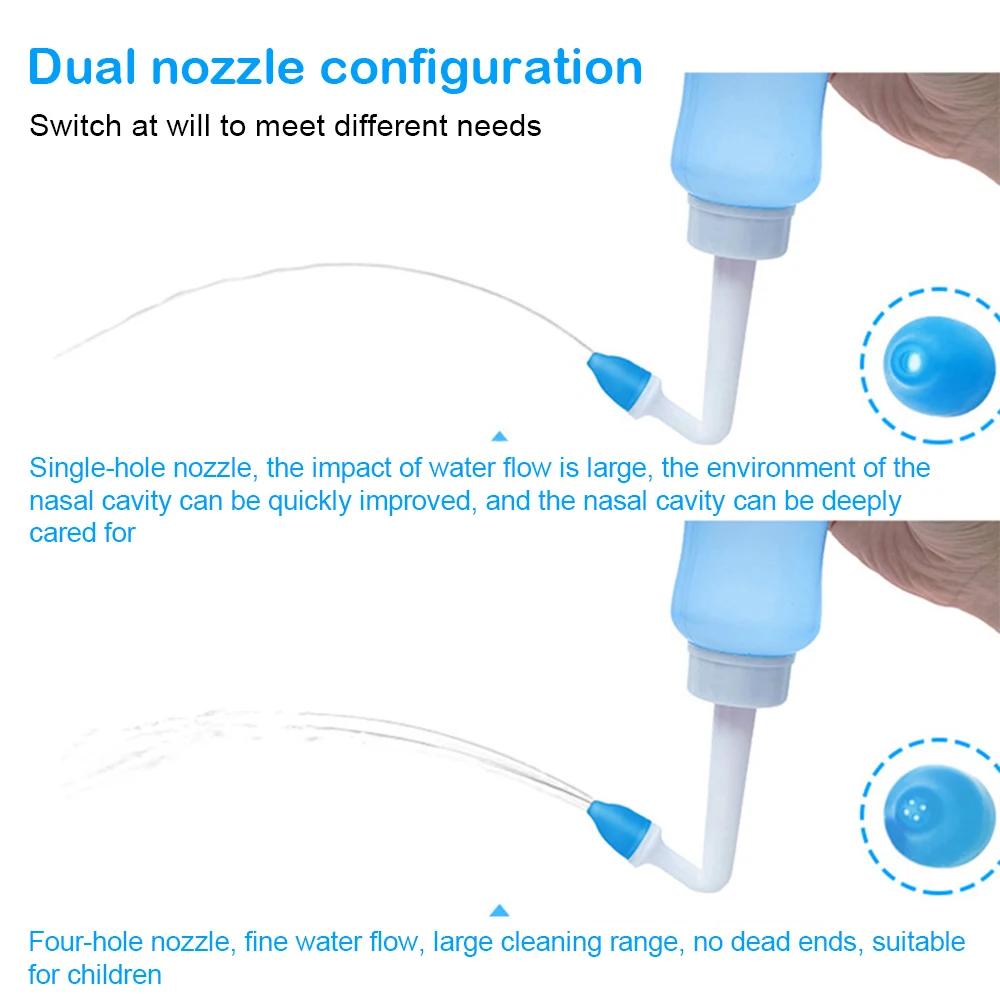Irrigateur nasal pour adultes et enfants, nettoyeur de lavage nasal, bouteille de cheville, protecte