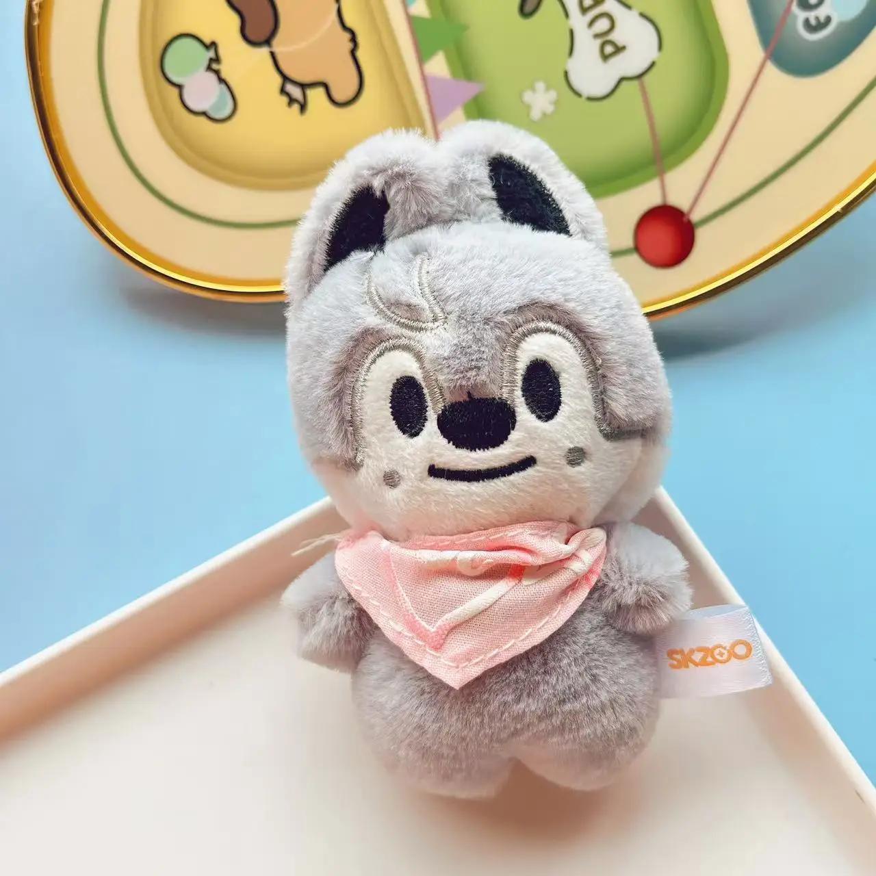 SKZOO – porte-clés en peluche pour enfants errants, écharpe d'eau, oeil de haricot Li Longfu, penden