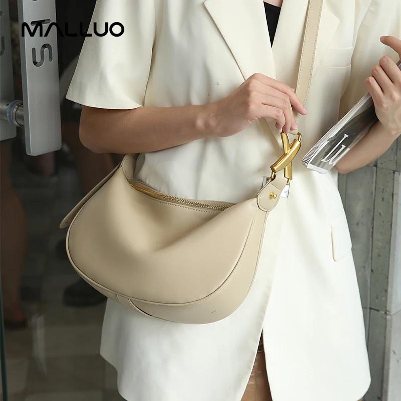 Sac à Main en Cuir de Vache group pour Femme, Sacoche Hobos Souple, Large, Demi-lune