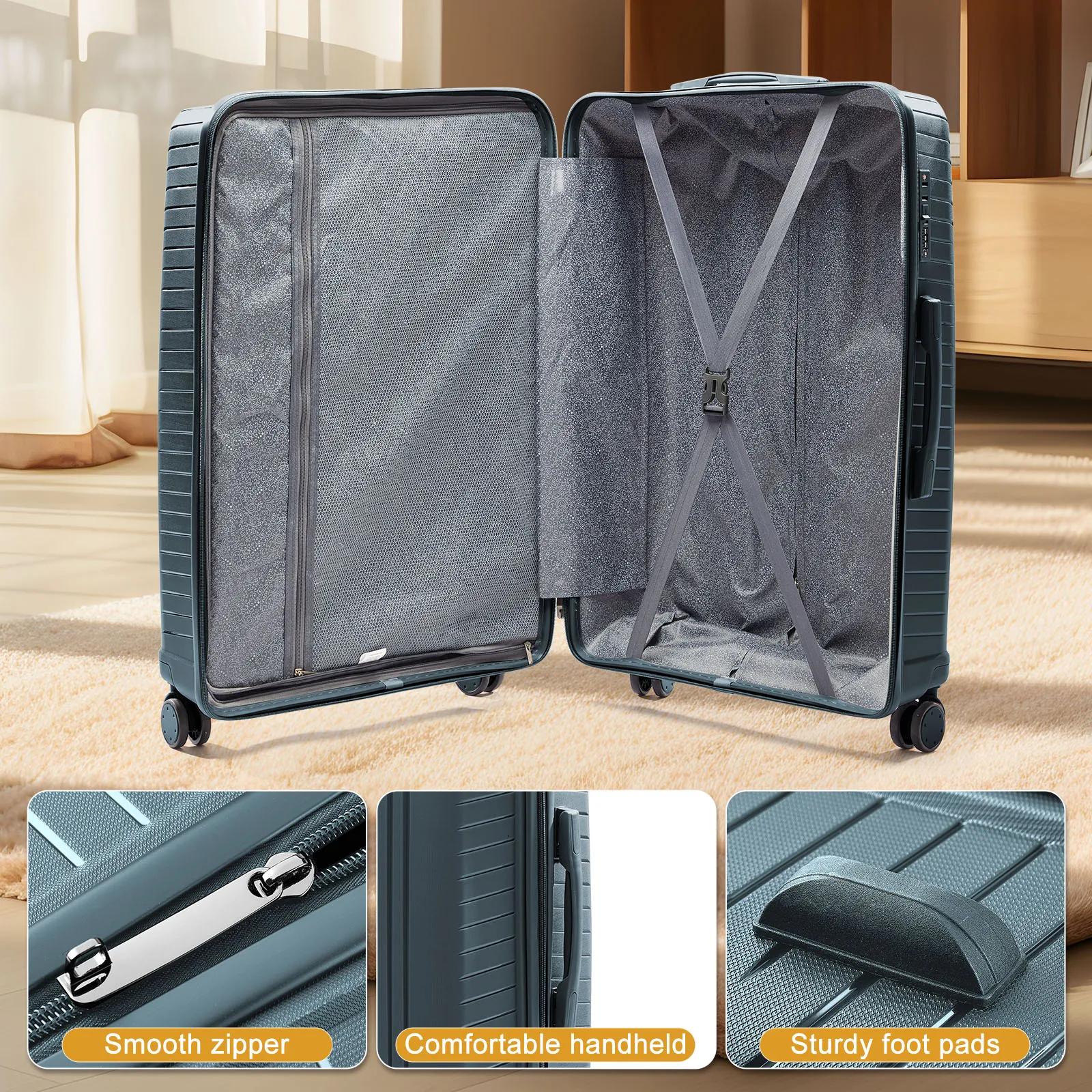 Valise de voyage 2024 nouvelle grande capacité bagages roulants Durable TSA valise cabine à main 20/