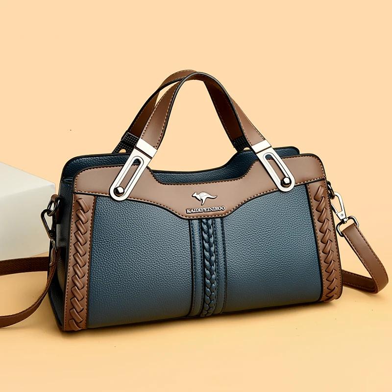 Sac messager en cuir PU de qualité supérieure pour femme, sac à main de luxe de créateur, sacs à ban