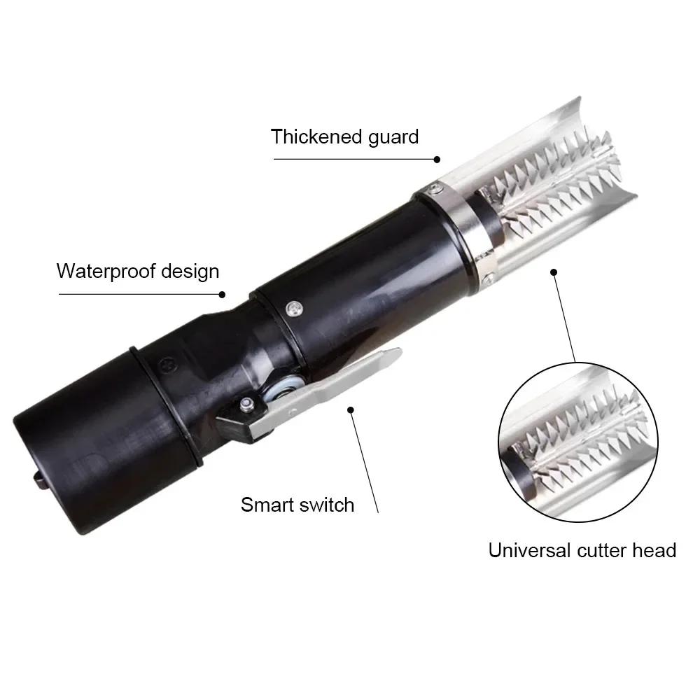 Couteau à fruits de mer 120W, grattoir électrique étanche pour écailles de poisson, nettoyage facile