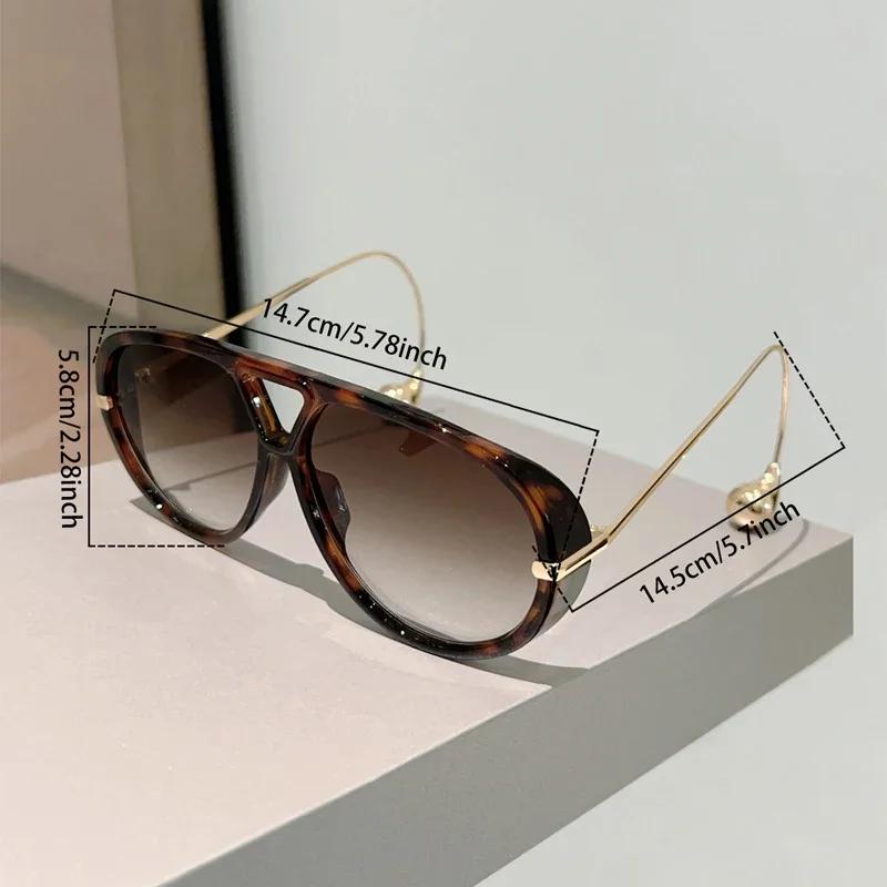 GM LUMIAS lunettes de soleil pilote surdimensionnées nouveau dans la mode Double pont dégradé lunett