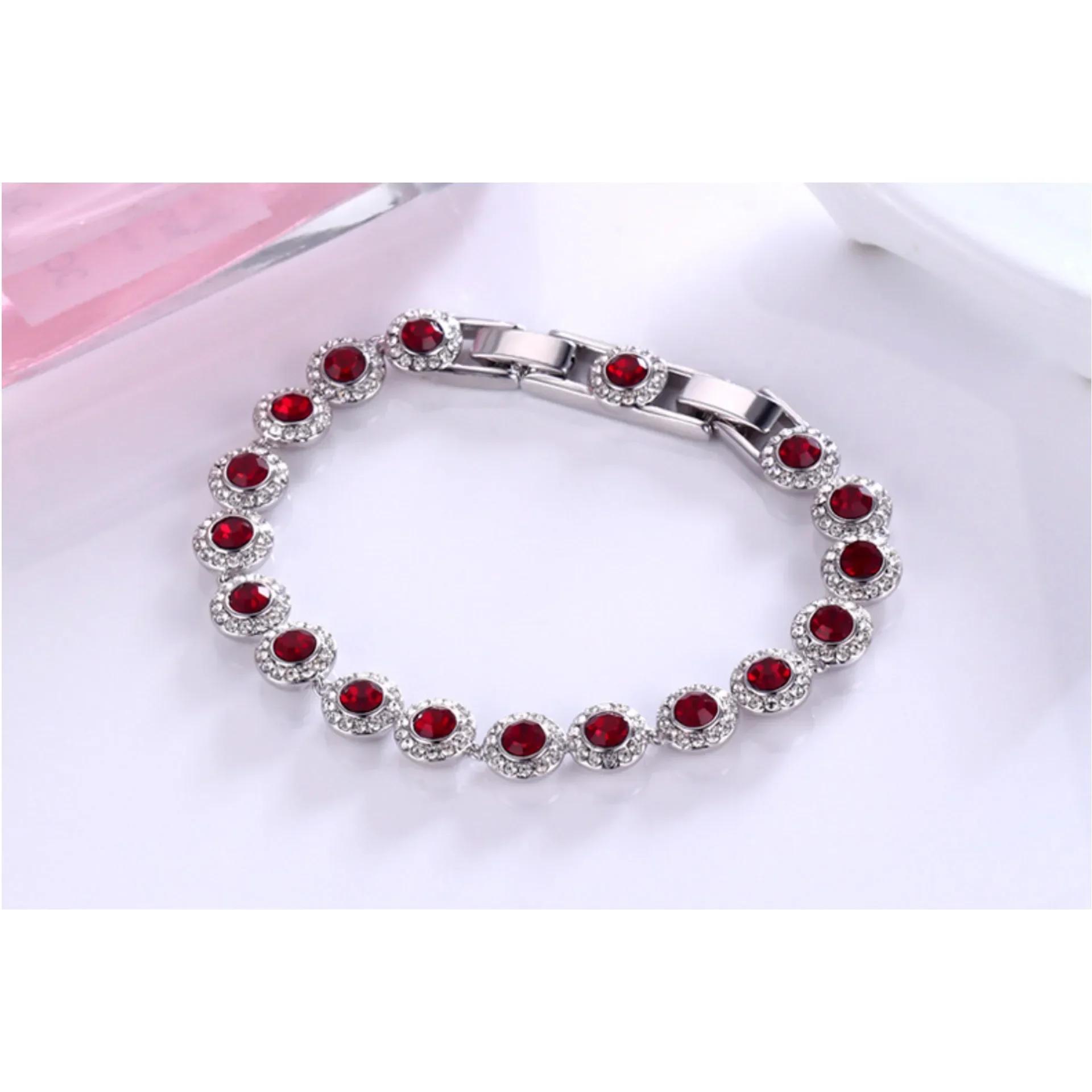 Ensemble de bijoux ronds en cristal, goutte d'eau, haute, à la mode, éblouissant, Bracelet, boucle d