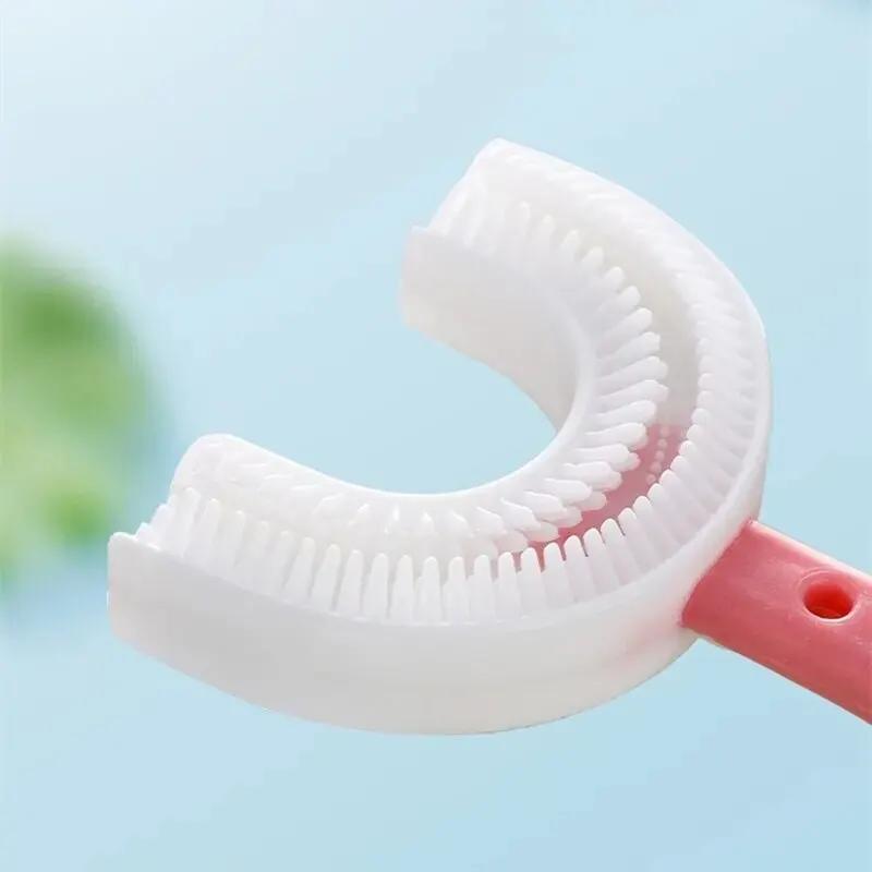 Brosse à dents en forme de U pour enfants, livres de broCumbria des dents de bébé, livres oraux pour
