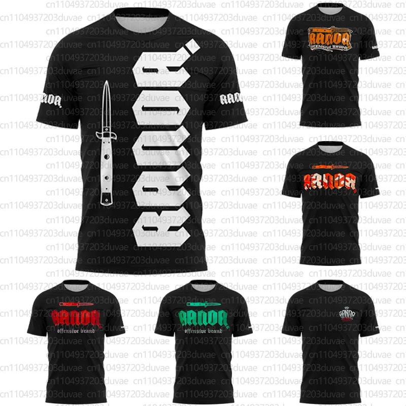 2025 boxe RANDA vêtements d'entraînement Fans été chemise respirante hommes femmes décontracté col r