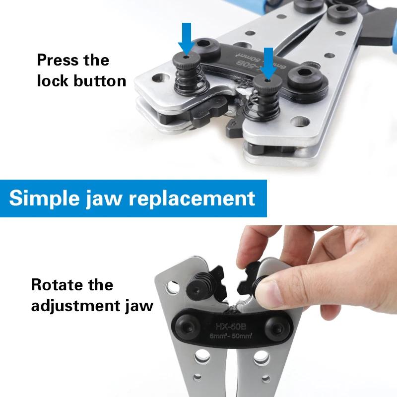 Pince à sertir pour Terminal de Tube, outil de sertissage hexagonal, multi-outils, cosse de câble de