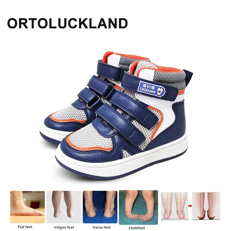 Baskets d'été en cuir pour garçons, chaussures orthopédiques pour enfants en bas âge, Support de che