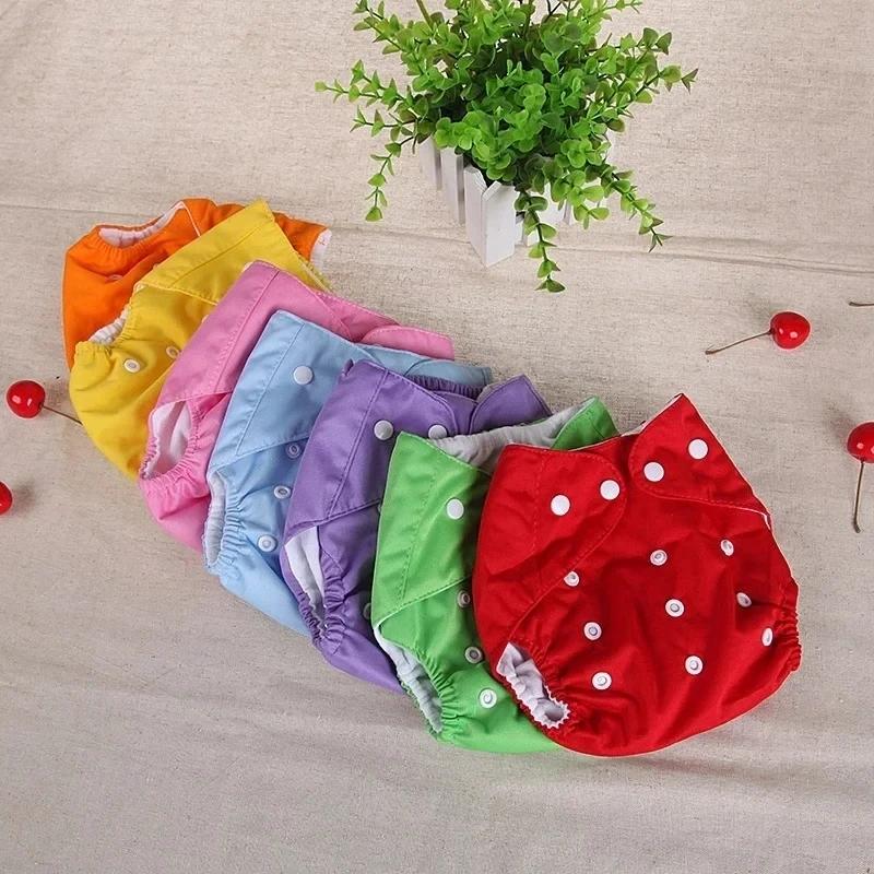 Couches pour bébé lavables et réutilisables, grille en coton écologique, pantalon d'entraînement, co
