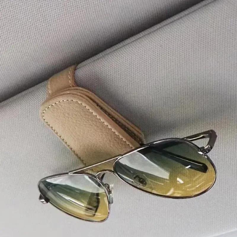 Support de lunettes de soleil pour pare-soleil de voiture, clip de carte de billet, multifonction, p