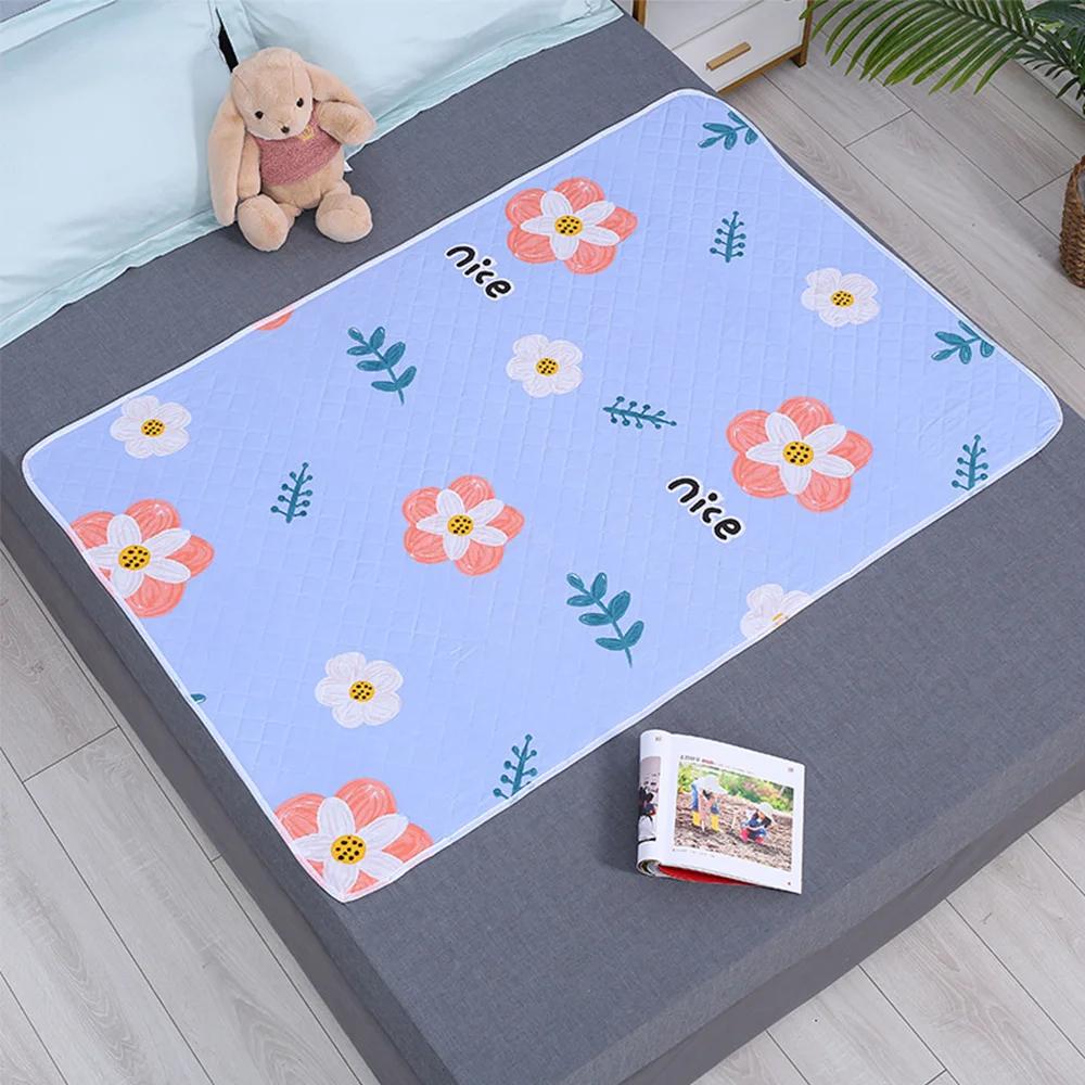 Matelas imperméable et lavable en polymère d'urine pour bébé et enfant en bas âge, protège-lit en de