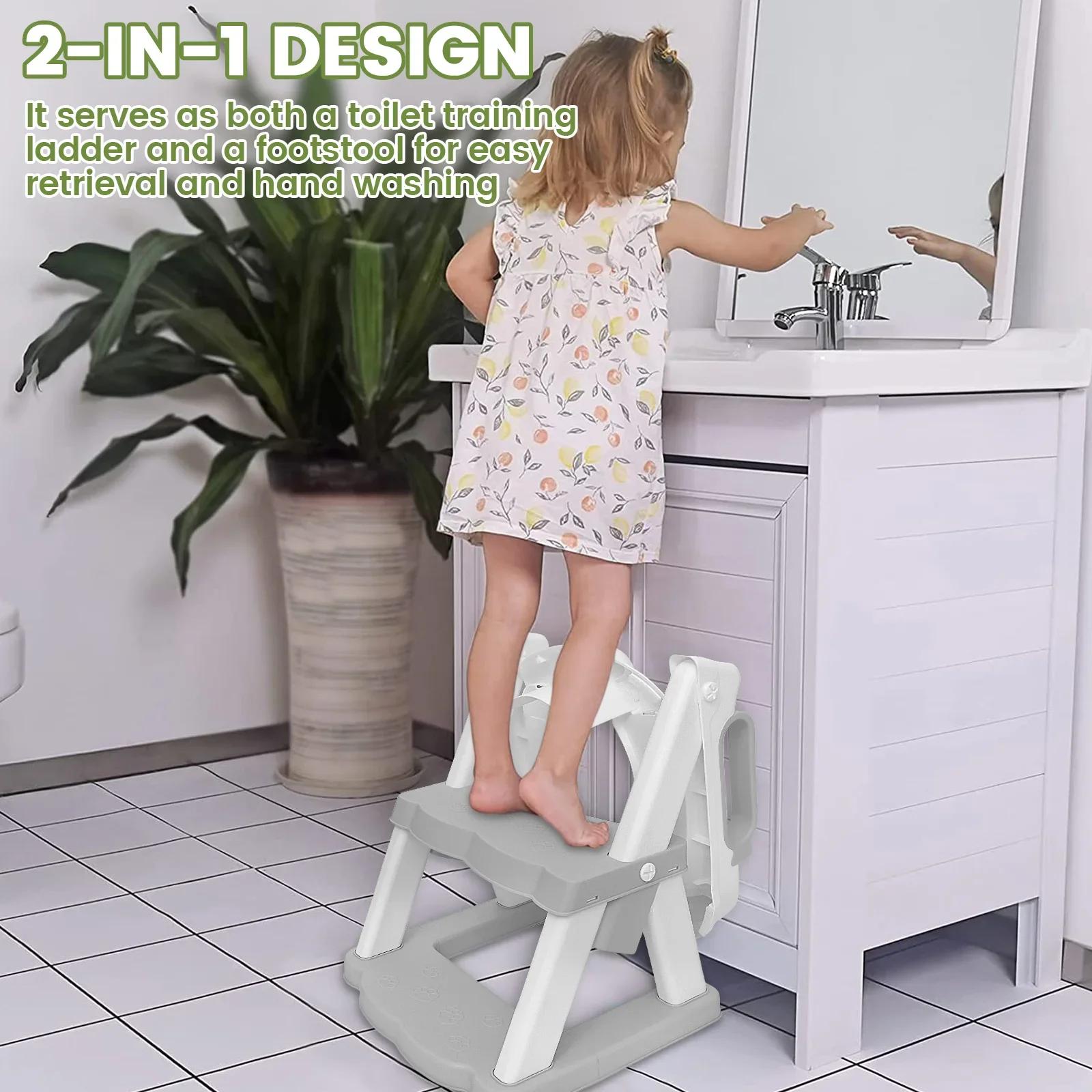 Nouveau siège de toilette pliable pour enfants, coussin d'apprentissage de la propreté portable pour