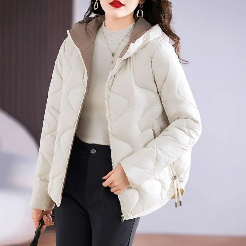 Parkas à capuche pour femmes, Streetwear chaud, Vêtements d'extérieur décontractés pour femmes, Mode