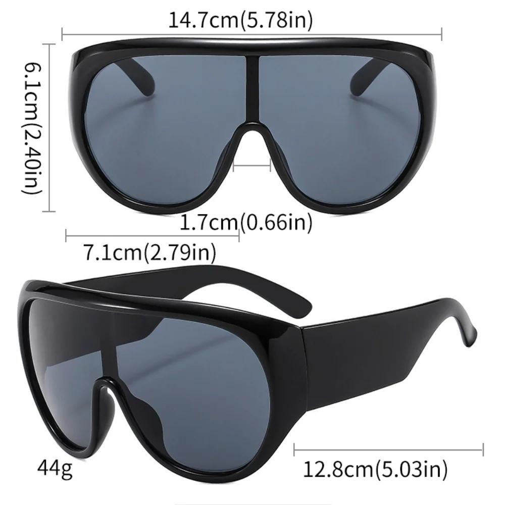 Lunettes de soleil de luxe surdimensionnées pour femmes et hommes, grandes lunettes de sport, tendan
