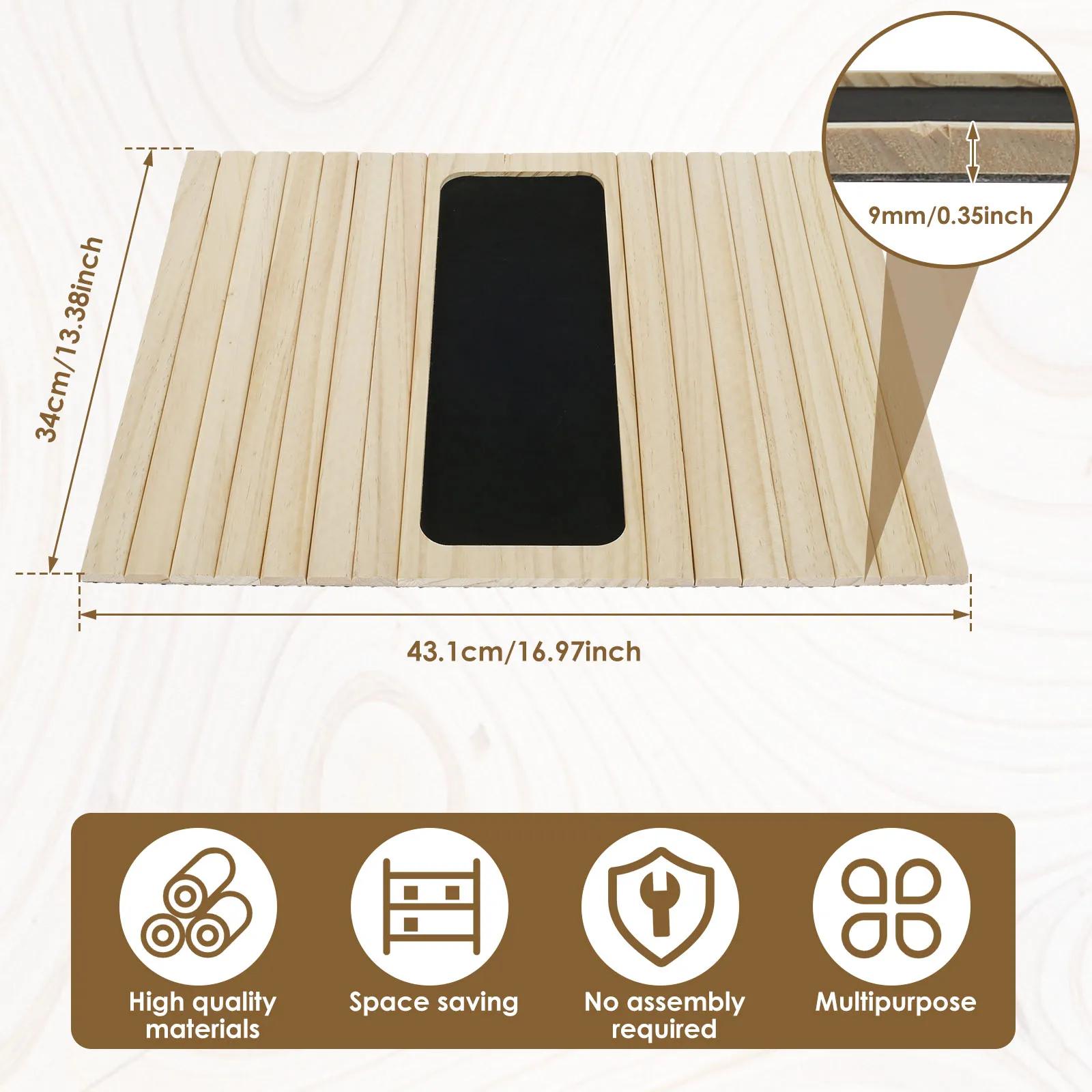 Accoudoir de canapé multifonctionnel en bois naturel, table de canapé, anti-alde, support de bras, t