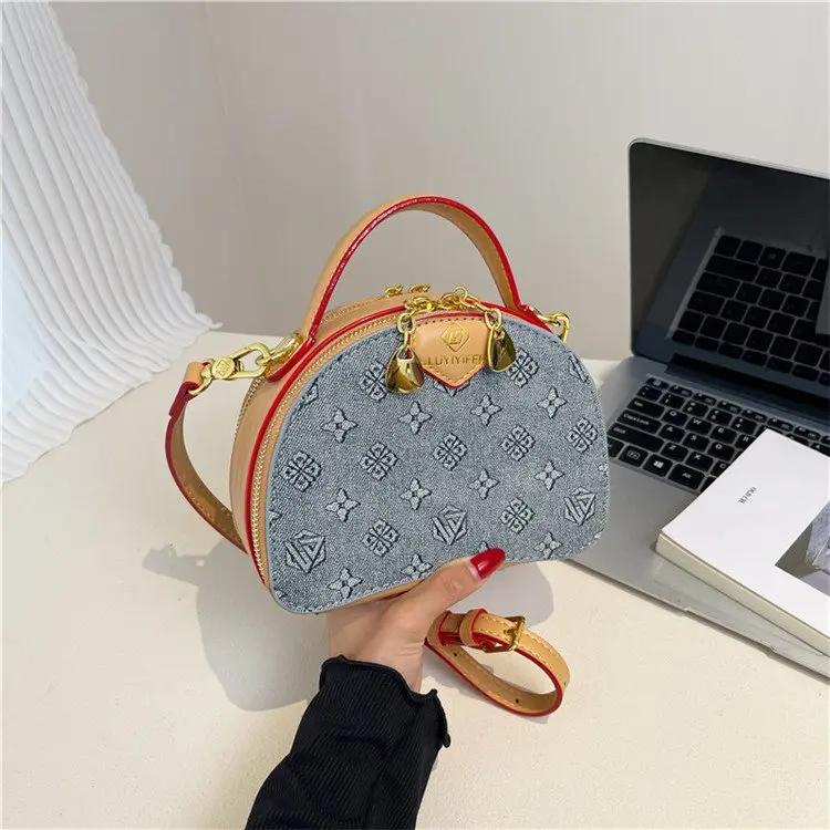 Sac à bandoulière rétro imprimé pour femme – Sac à main de haute qualité, décontracté, polyvalent, a