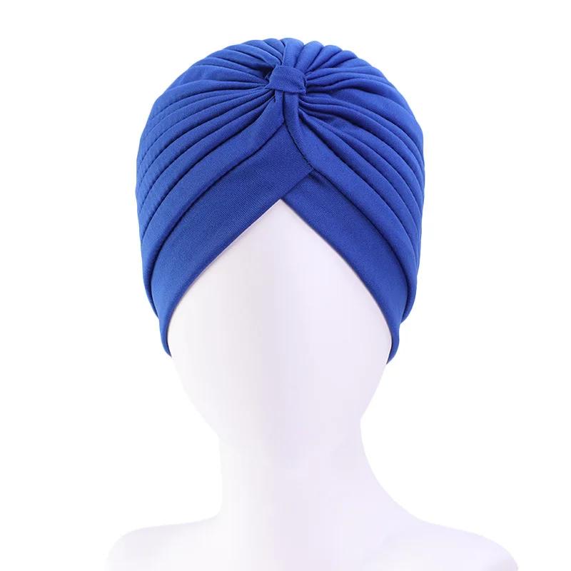 Femmes extensible Turban casquette musulman Hijabs chapeau femme intérieur Hijab solide arabe indien