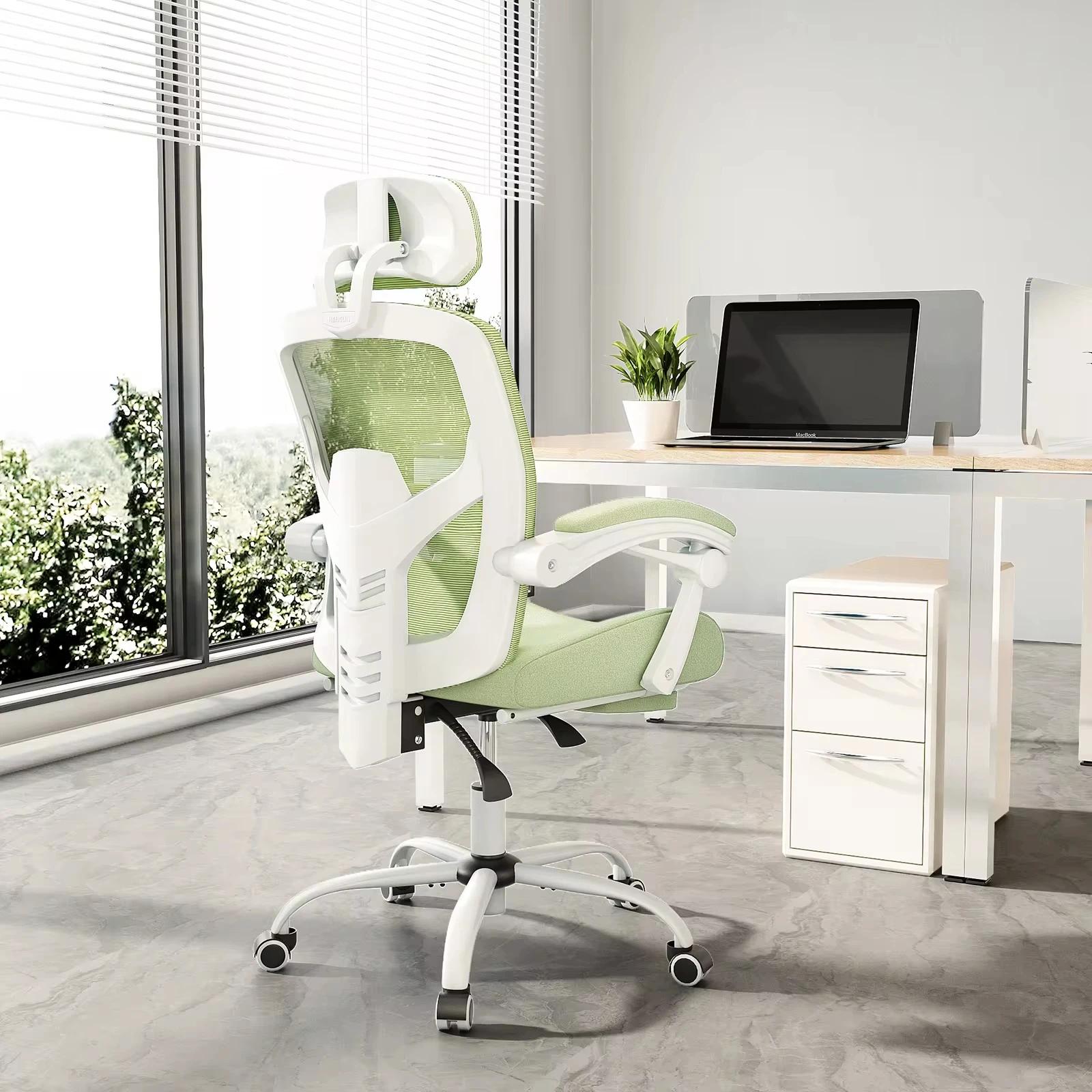 JHK ergonomique inclinable à dossier haut maille salon chaise de jeu à bascule bureau d'ordinateur p
