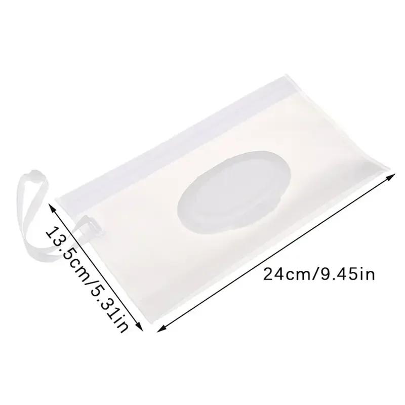Pochette pour lingettes humides pour bébé EVA, étui de support Transparent Portable, couvercle rabat