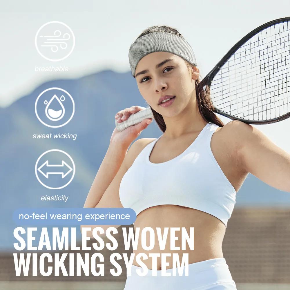 Bandeau de Sport d'été respirant, bandeau de Fitness, antidérapant, élastique, pour Tennis, évacuati