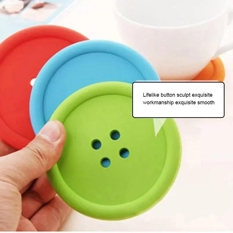 Dessous de verre rond créatif résistant à la chaleur, 1 pièce, coussin isolant antidérapant, tapis d