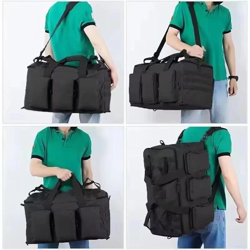 55L bagages sac polochon randonnée sacs de voyage tactique Camping sac à dos en plein air épaule sac