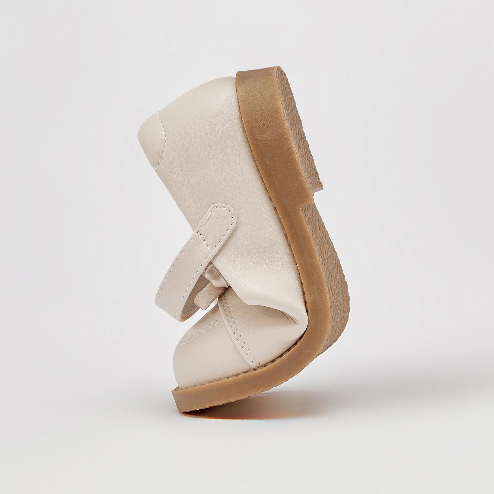Dave Bella chaussures en cuir pour enfants automne fille confortable doux mignon blanc princesse cha