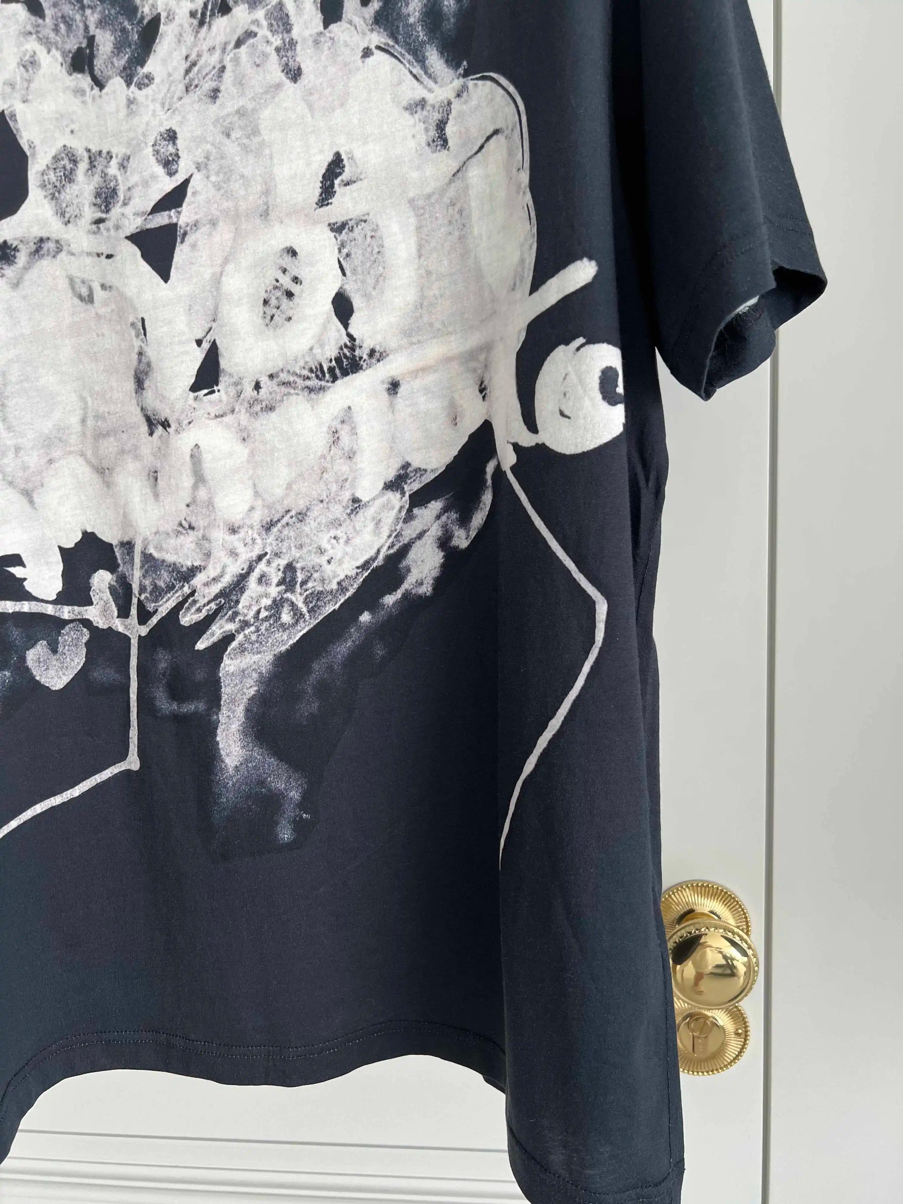Pull tricoté en pur coton, design original de TOP-YAMAMOTO, imprimé teint par nouage, sur le thème s