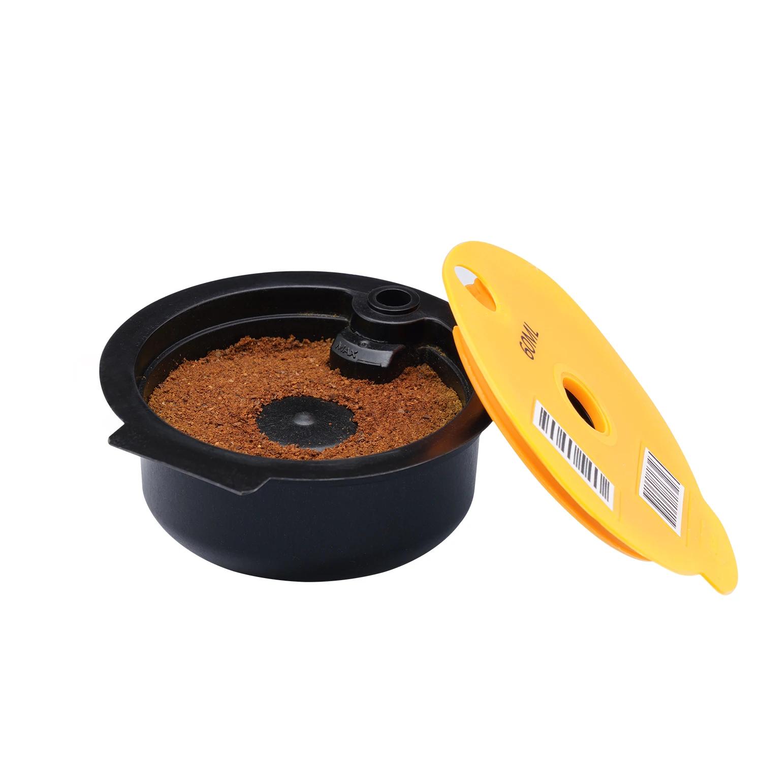 Capsules de café réutilisables TasHansen avec couvercle en silicone, dosette jetable, filtre quotidi