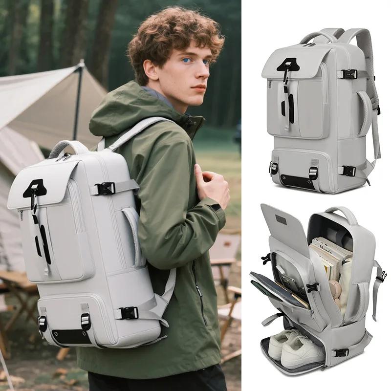 Sac à dos de voyage de loisirs de grande capacité, léger et résistant aux éclaboussures, sac à dos d