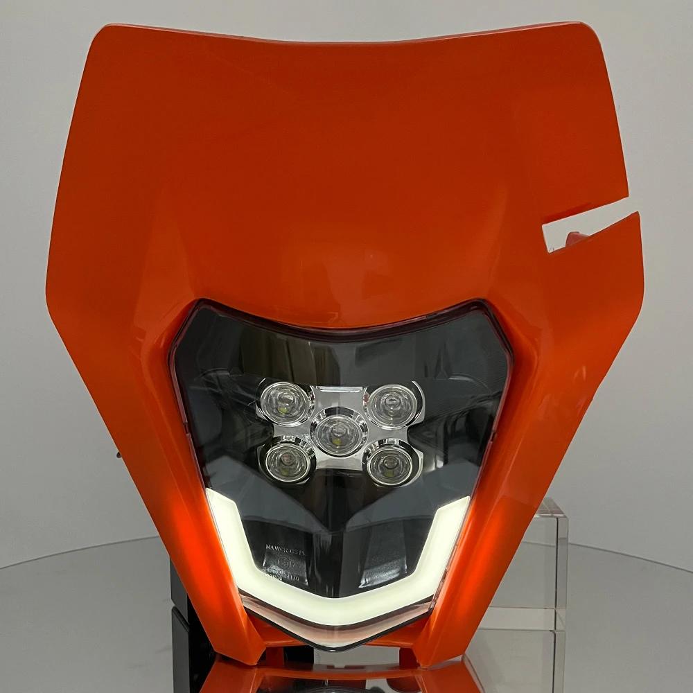 Phare de moto à LED pour KTM EXC XC SX MX XC 125 250 300 450 Supermoto Dirt Bike Motocross Phares Pl