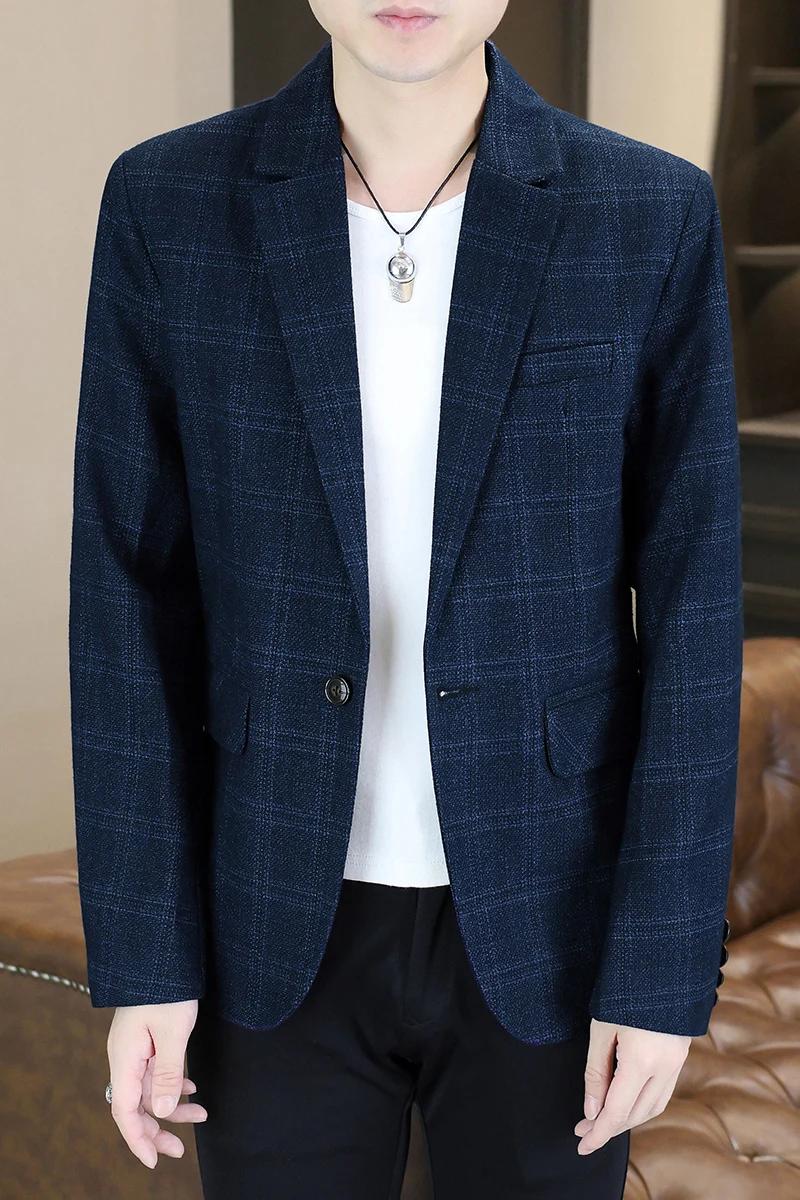 Blazer pour homme, mode, affaires, gentleman, marié, professionnel, coupe ajustée, polyvalent, décon