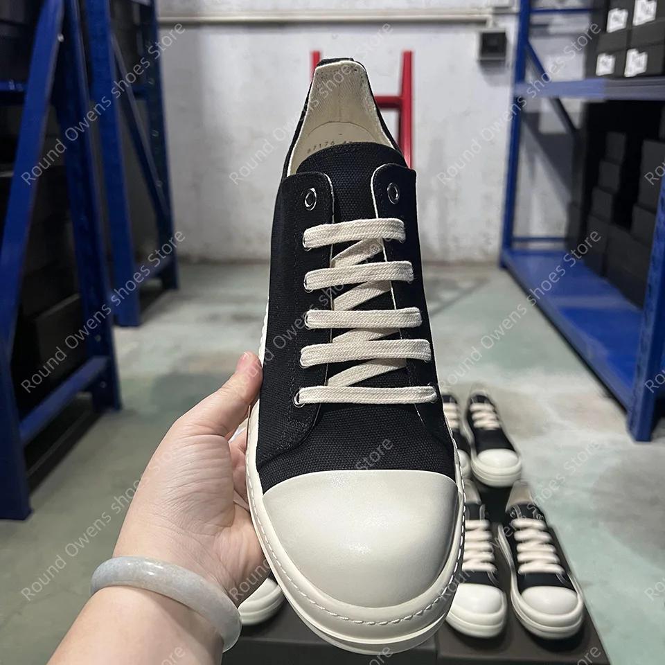 Chaussures décontractées hommes toile basse qualité Ro à lacets semelle épaisse respirant luxe conce