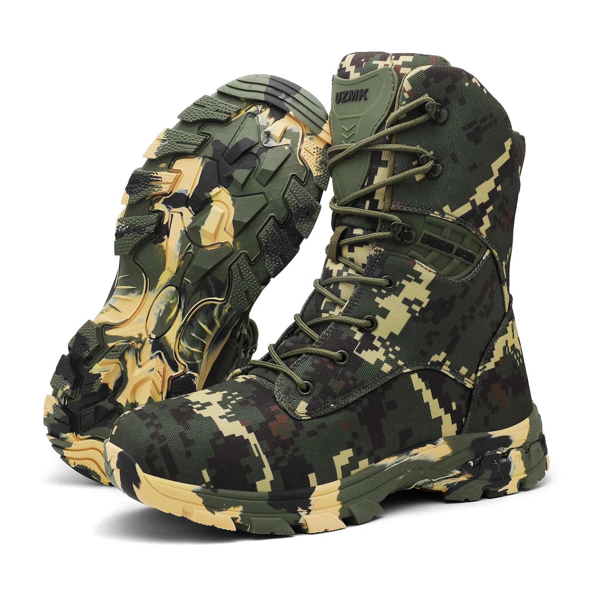 Haute qualité hommes bottes tactiques hommes armée bottes escalade randonnée chaussures militaire Ca