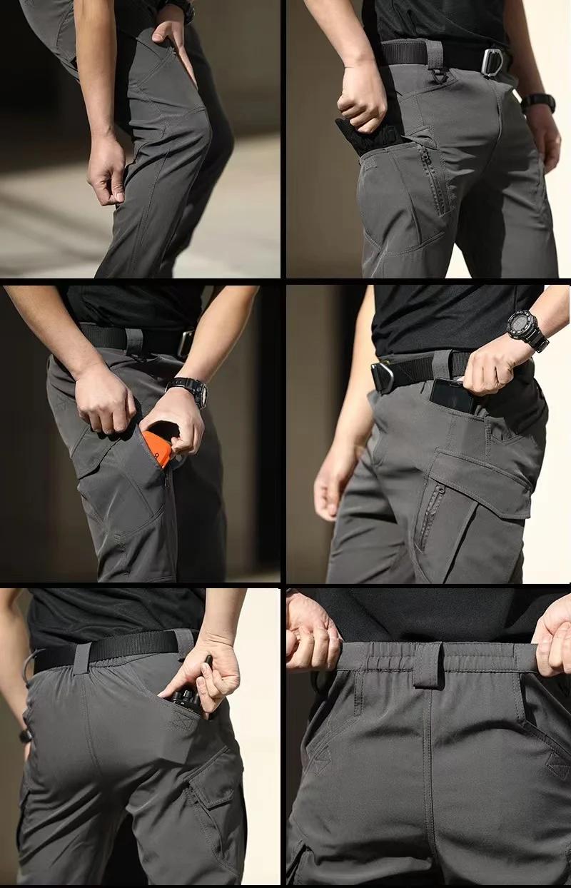 Pantalon Softshell Élastique pour Hommes – Idéal Randonnée, Camping, Escalade, Combat Militaire, Cou