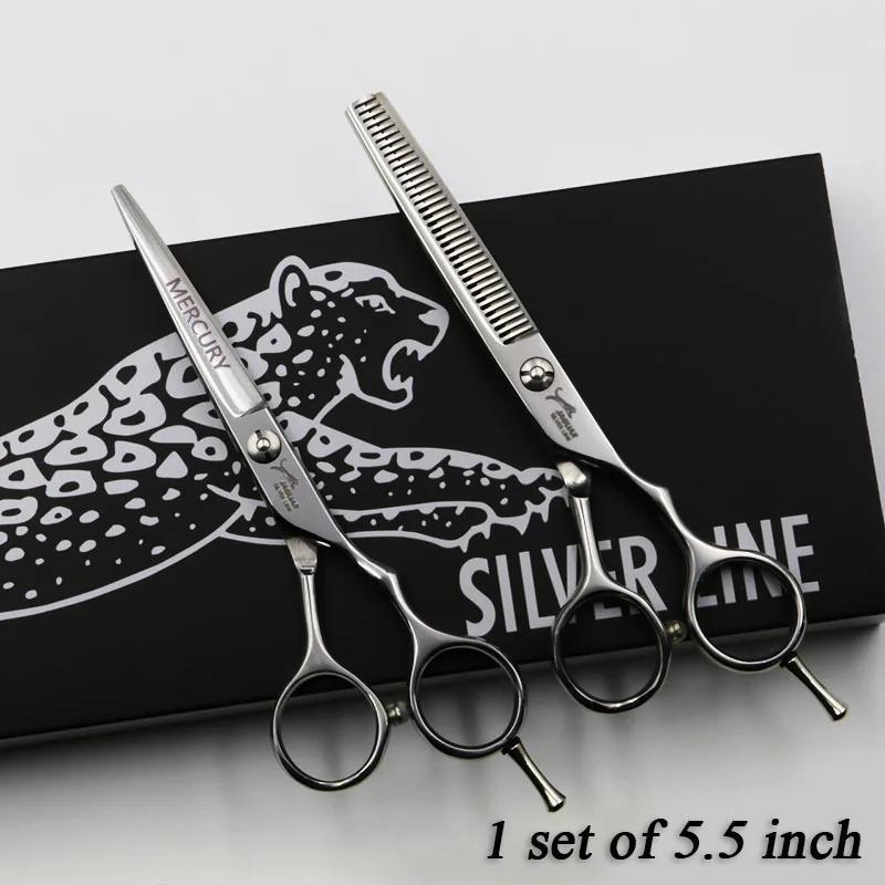 Ciseaux à cheveux professionnels 5 "/5.5"/6 "/6.5", ensemble de ciseaux de coiffure, coupe + ciseaux
