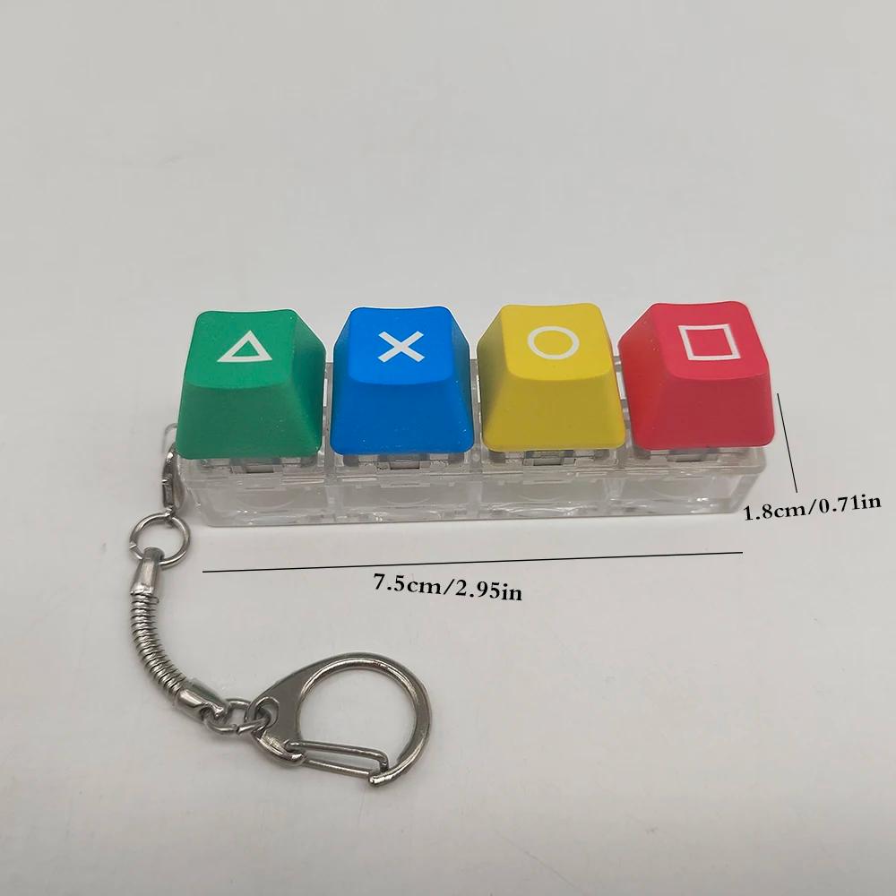 Clavier mécanique clé capuchon arbre testeur porte-clés porte-clés doigt presse Dlow pression jouet 