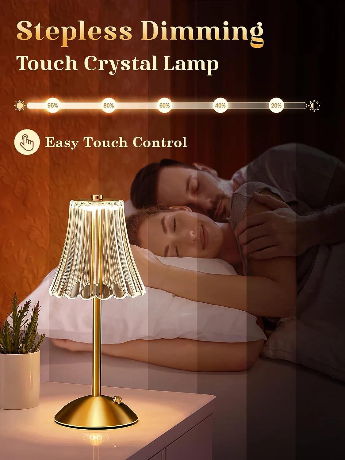 Lampe de Table LED capteur tactile bureau veilleuse Rechargeable sans fil lampe de lecture pour Rest